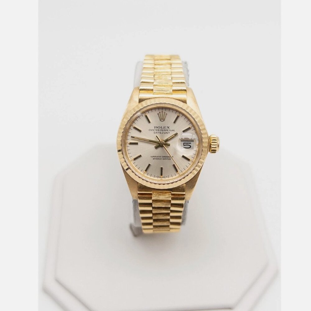 ROLEX DATEJUST PRESIDENT 18k Yellow Gold Ladies Watch